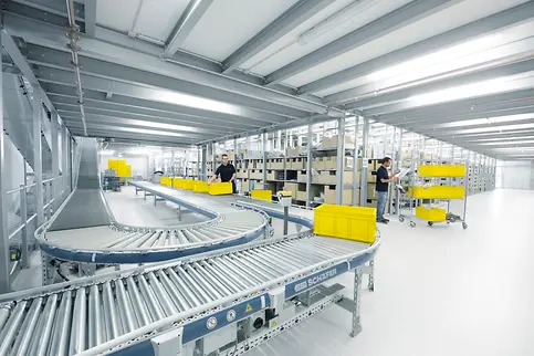 Moduł regału windowego LOGIMAT, Regały paletowe, antresola, 