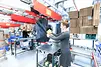 SSI Carrier, overhead conveying system, pouch sorter, pouch conveyor, conveying