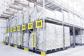 Rayonnage mobile - référence agroalimentaire Bankok Seafood