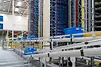 Inbound and outbound totes in BFL’s new warehouse.